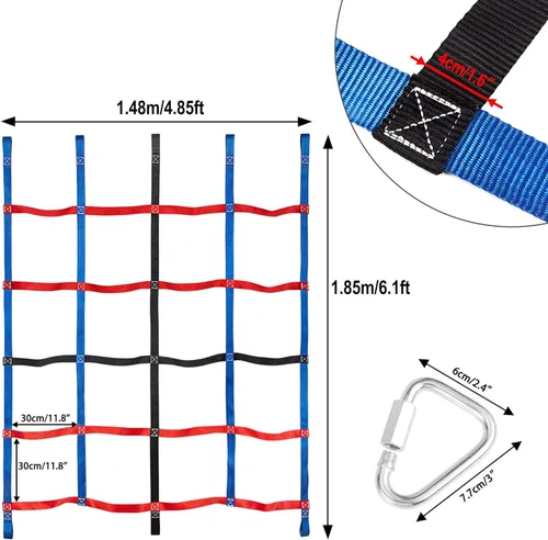 Vista 2 de Red de escalada para niños al aire libre, red de carga de escalada, accesorios para patio de recreo, red de escalada para niños accesorios