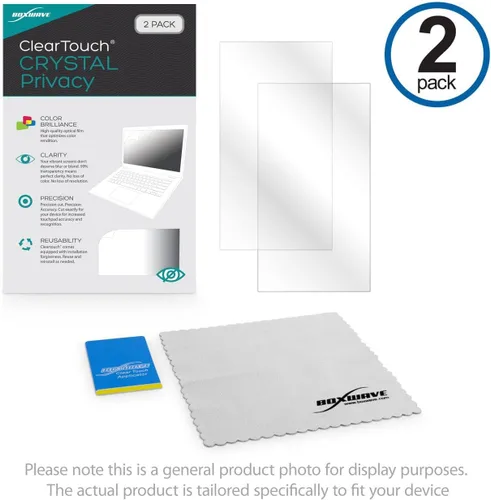 Vista 6 de BoxWave Protector de pantalla compatible con el monitor de videoconferencia Dell 24 (C2423H) – ClearTouch Crystal Privacy (paquete de 2), protector