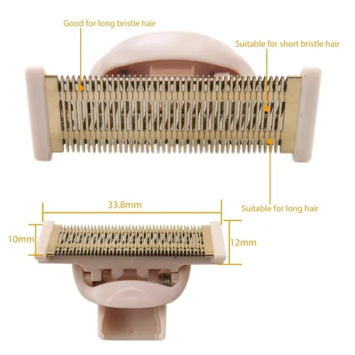 Vista 7 de 2 cabezales de repuesto para maquinilla de afeitar Flawless Nu Razor, cabezal de repuesto de removedor de vello corporal chapado en oro rosa