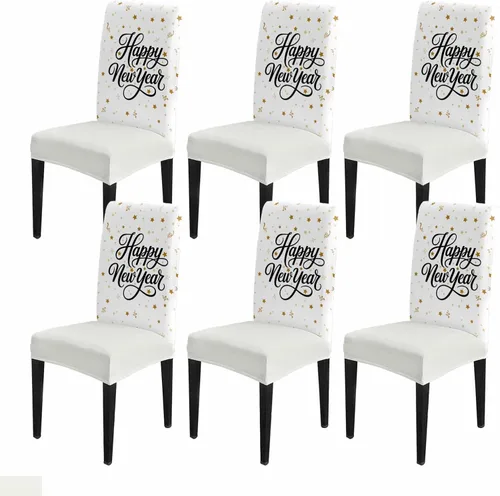 Vista 13 de Fundas elásticas para sillas de comedor, decoración de bolas rosadas, fundas protectoras extraíbles para sillas de comedor, para cocina, fiestas
