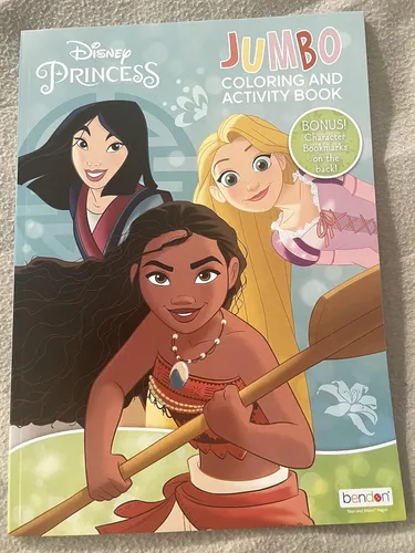 Bendon Disney Princess - Libro para colorear y actividades con la princesa Tiana y Ariel