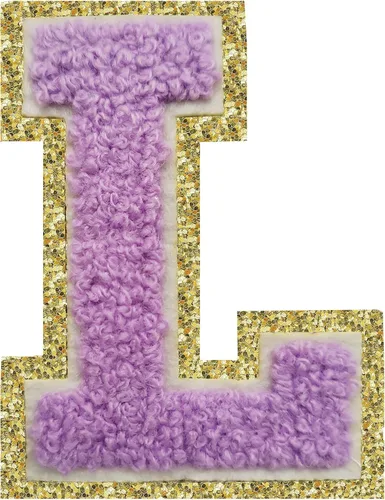 Vista 65 de 3Pcs Letter Patches Varsity Glitters Chenille,SPRT Iron on Blue Letter Patch,Alphabet Cloth Patch for Team Costume Decoration 3.1in Height S