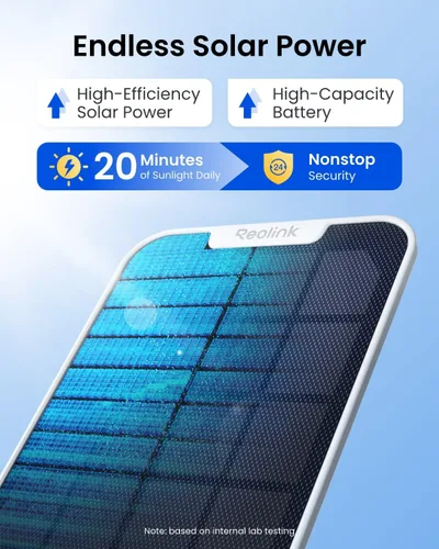 Vista 4 de REOLINK Cámaras de seguridad solar 4K inalámbricas para exteriores, Argus PT Ultra+panel solar, seguimiento automático de inclinación panorámica