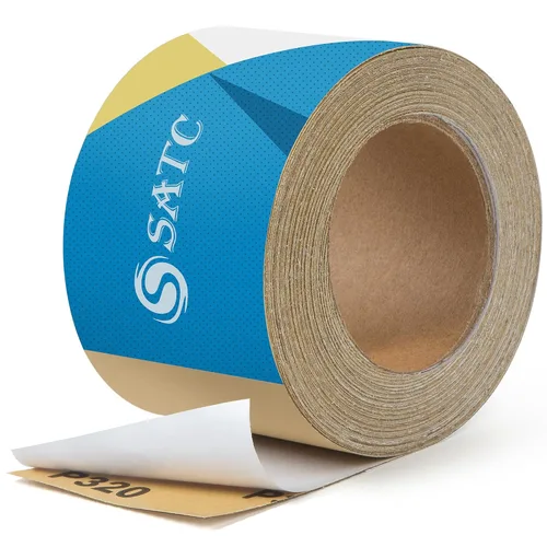 Vista 12 de S SATC Papel de lija PSA de grano 600 de 20 yardas de largo, rollo continuo de 2-3/4 pulgadas de ancho, autoadhesivas para automóviles, bloques
