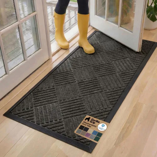 Vista 89 de Gorilla Grip - Tapete WeatherMax todo terreno 100% impermeable, caucho natural, resistente a manchas y decoloración, interior y exterior, fácil