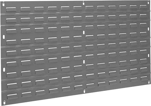 Akro-Mils 30136 Panel de acero para montaje en pared, para almacenamiento en garaje, con solapas | Sistema de organizador colgante para contenedores