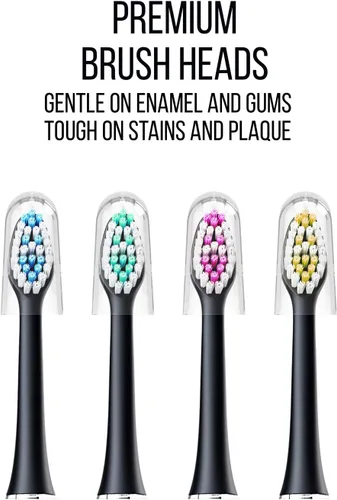Vista 6 de Acteh Sonic Edge JetWave - Cabezales de repuesto para cepillos de dientes, paquete de 4, originales de primera calidad, compatibles con cepillos