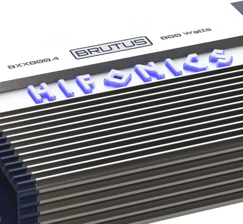 Vista 4 de Hifonics BXX800.4 Brutus 800W RMS A/B Amplificador de audio para coche con altavoz de 4 canales