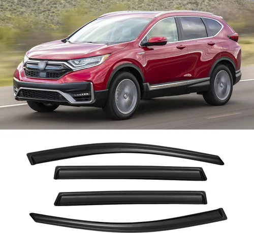 Vista 271 de Visera de ventana para Jeep Cherokee 1984-2001 (Excluye Modelo Limited), Protectores Guards Shields de lluvia de canal exterior, Deflector