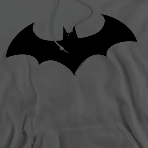 Vista 3 de Popfunk Sudadera clásica con capucha y logotipo de Batman Bat Hush