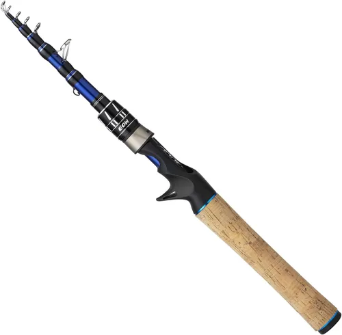 Vista 9 de EOW XPEDITE PRO Cañas de pescar telescópicas portátiles de fundición y spinning, 24T en blanco de carbono y punta de carbono sólido, mango