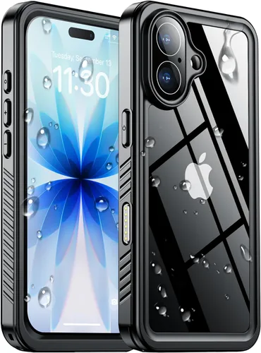 Vista 19 de SPIDERCASE para iPhone 13, funda impermeable, con lente y protector de pantalla incorporados, protección completa de alta resistencia, resistente a