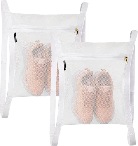 Vista 11 de 2 bolsas de secado de zapatos, bolsas de tenis para secadora, bolsa para zapatos de secado, bolsas de malla reutilizables para secadora de zapatos