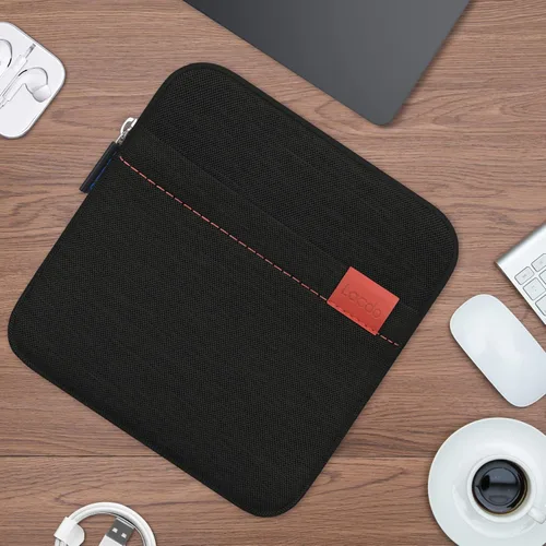 Vista 14 de Lacdo Impermeable USB CD DVD Writer Blu-Ray almacenamiento protector bolsa de transporte compatible Apple MD564ZM/A SuperDrive, trackpad mágico