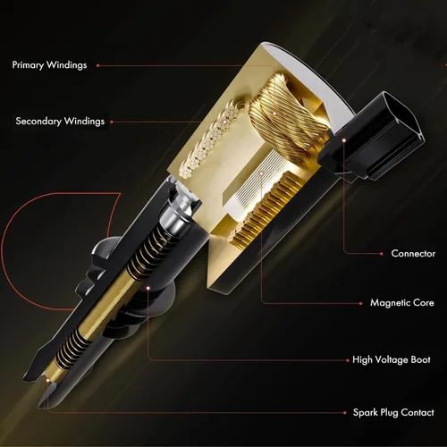 Vista 6 de Unifizz Paquete de bobinas de encendido de coche para Mazda 3 6 CX-3 CX-5 CX-9 MX-5 Miata 2012-2020 L4 2.0L 2.5L