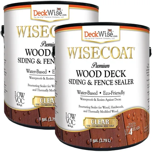 Vista 6 de DeckWise WiseCoat - Sellador impermeable transparente para cubiertas, revestimientos y cercas (1 galón)