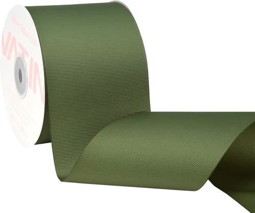 Vista 121 de VATIN Cinta de Grogrén Negra, 1-1/2" x 50 Yardas Continuas, Cinta de Grogrén de Poliéster Negra, Usar para Lazos de Bricolaje, Accesorios