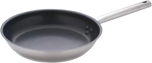 Endo Shoji AHLV703 - Sartén de teflón de inducción de Murano, 11.0 pulgadas (11.0 in), compatible con inducción, acero inoxidable 18-8, tratamiento