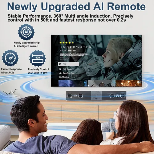 Vista 7 de Repuesto para control remoto Samsung TV, para todos los 2019-2025 Samsung Remote Control para Smart TV con control de voz. Sin celda solar ni