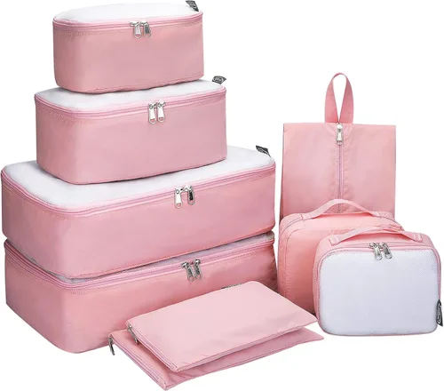 6 juegos9 juegos cubos de embalaje -G4Free malla bolsa de equipaje de viaje conjunto organizador de embalaje