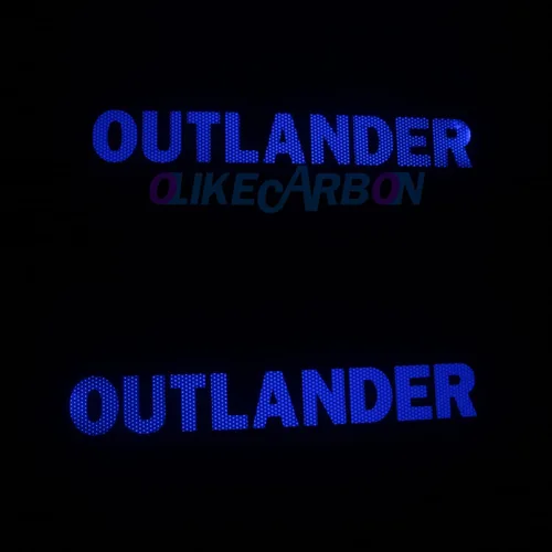 Vista 3 de OLIKE Para Mitsubishi Outlander 2013-2020 - Protector de placa de protección de umbral de puerta LED