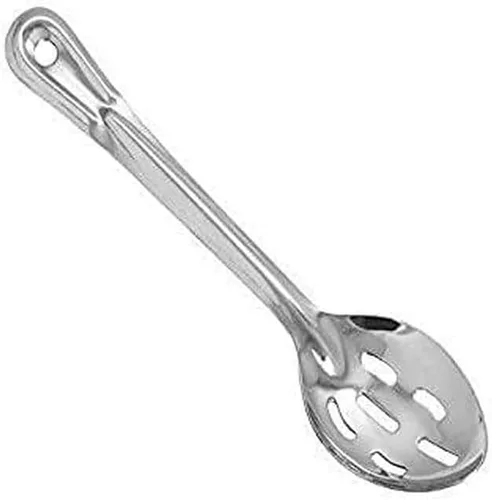 Vista 2 de Winco Prime Cuchara para hilvanar de acero inoxidable, NSF, perforada, 11 pulgadas
