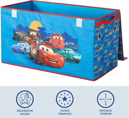 Vista 99 de Idea Nuova Cocomelon - Baúl plegable de almacenamiento de juguetes para niños, duradero con tapa