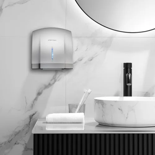 Vista 3 de interhasa! Secador de manos comercial, secador de manos eléctrico automático 1800W Secador de aire de mano de alta velocidad para reducción de ruido
