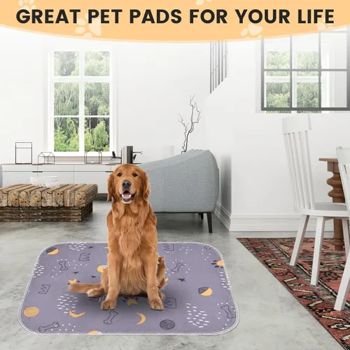 Vista 7 de UPSKY Almohadillas lavables para orina para perros, paquete de 2 almohadillas reutilizables impermeables para entrenamiento de mascotas