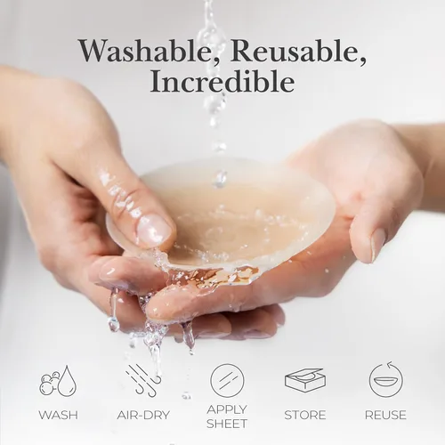 Vista 6 de NIPPIES - Cubiertas para los pezones de la mujer, parches adhesivos de silicona con caja para viajar