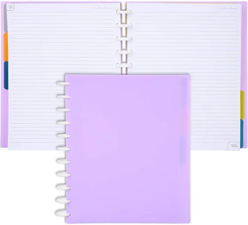 Vista 20 de Talia - Libretas con aros, planificador, personalizable, (Verdant Green, tamaño mediano (7.5 x 9.75 pulgadas))