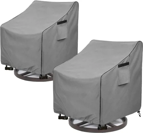 Vista 17 de okcool Funda resistente para sofá de patio, 100% impermeable, de 3 plazas, para exteriores de hasta 76 pulgadas de ancho x 32.5 pulgadas