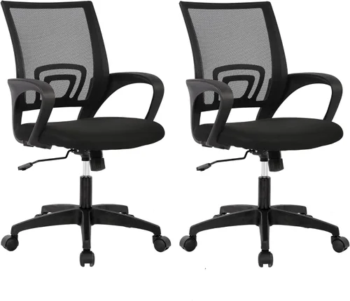 Vista 8 de PayLessHere Silla de oficina en casa, silla de escritorio para computadora, silla ergonómica ajustable, soporte lumbar, reposabrazos ejecutiva