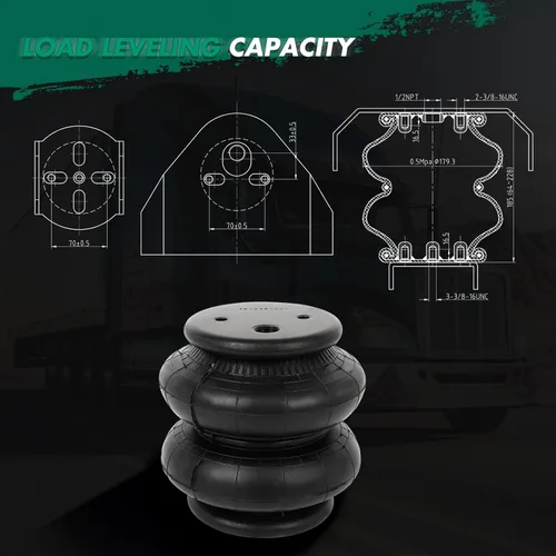 Vista 3 de SCITOO Rear Air Spring Suspension Kits for Truck Suspensions Replacement Spring