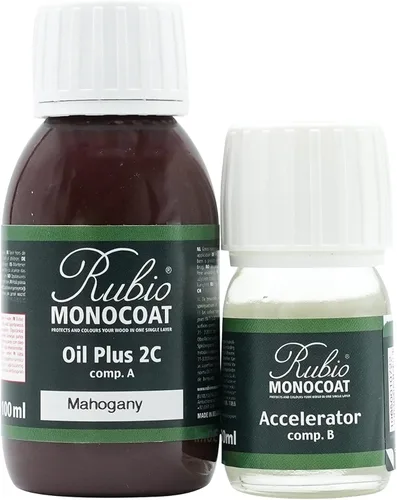 Vista 175 de Rubio Monocoat Tinte y Acabado para Madera 650 pies² - Blanco 5% Oil Plus 2C Secado Rápido, Aceite para Madera de Linaza Ecológico para Uso