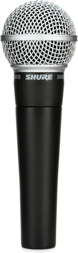 Vista 2 de Shure SM58 Pro XLR Micrófono dinámico con trípode para micrófono, micrófono cardioide profesional de estudio y rendimiento en vivo para voces