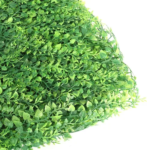 Vista 6 de uyoyous 12 paneles de pared de helecho artificial, seto de boj sintético, paneles de pared de helecho para interiores y exteriores, 24 x 16 pulgadas