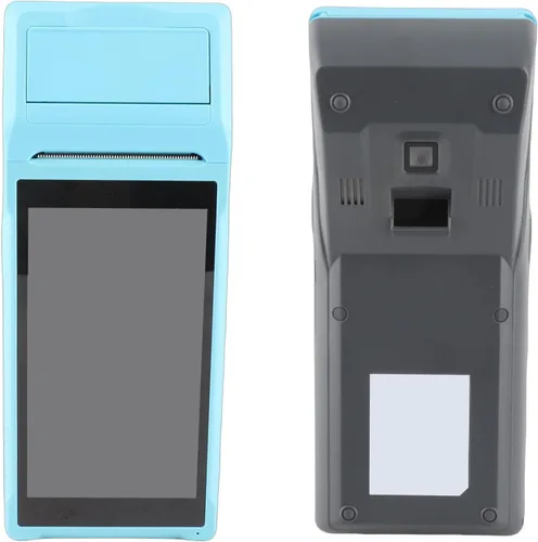 Vista 5 de Impresora de recibos de terminal de punto de venta Android, impresora de escáner de código de barras de mano de 2.283 in con pantalla de 5.5