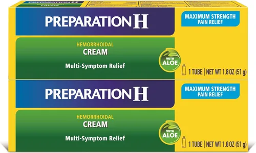 Vista 14 de Preparation H Crema para hemorroides con aloe para alivio multisíntoma, tubo de 1.8 onzas