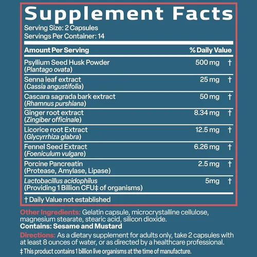 Vista 8 de Bronson Advanced Colon Cleanse - Fórmula prémium de limpieza y desintoxicación de 14 días con cáscara de psyllium, hoja de senna, cascara sagrada