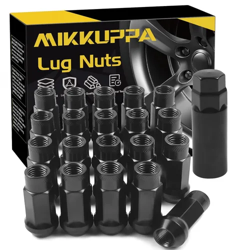 Vista 13 de MIKKUPPA Tuercas negras de 9/16"-18, repuesto para Dodge Dakota 2006-2010, Durango 2004-2009, Ram 1500 OEM Factory 2002-2010, tuercas hexagonales