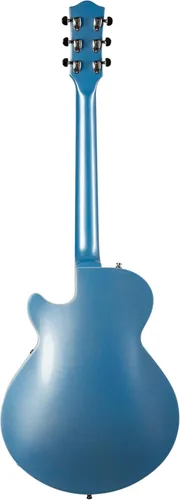 Vista 2 de Godin Guitarra eléctrica semihueca de 6 cuerdas, derecha, azul imperial, completa (051595)