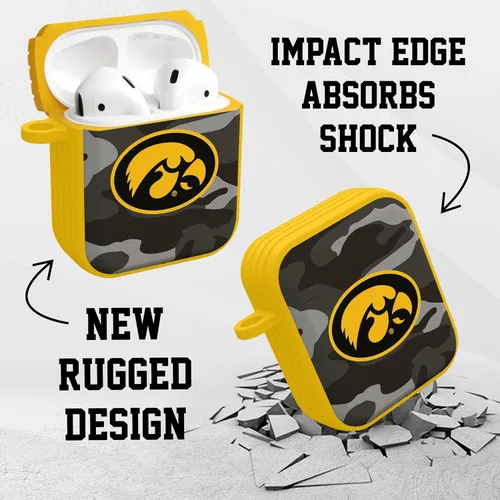 Vista 4 de AFFINITY BANDS Iowa Hawkeyes Camo HDX - Funda compatible con Apple AirPods Gen 1 y 2