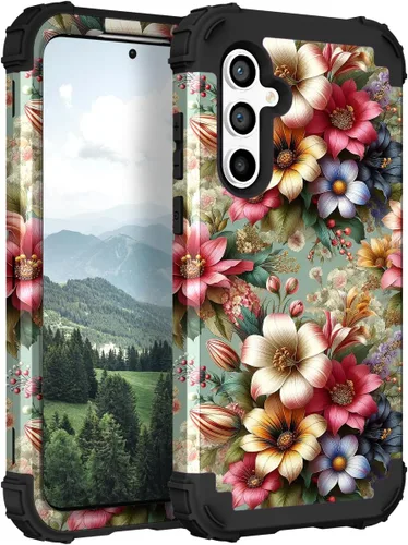 Vista 13 de TEECOVER Funda para Samsung Galaxy A14, resistente a prueba de golpes de servicio pesado, protección completa, parachoques de plástico duro + funda