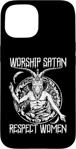 Vista 6 de Worship Satan Respect Women I Satanic Goat Head Case for iPhone 16
