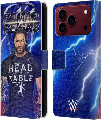 Vista 98 de Head Case Designs Officially Licensed WWE Distressed Logo Roman Reigns Leather Wallet Case Compatible with Apple iPhone 11