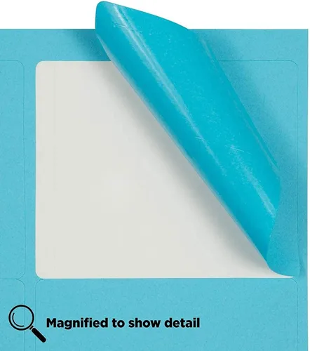 Vista 4 de Etiquetas de dirección de envío JAM PAPER - Grandes - 3 1/3 x 4 - Azul - 120/Paquete