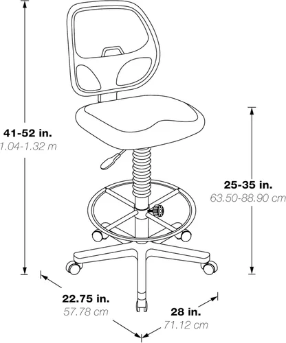 Vista 3 de Silla con respaldo de malla de lujo con pie ajustable, Metal, Multicolor