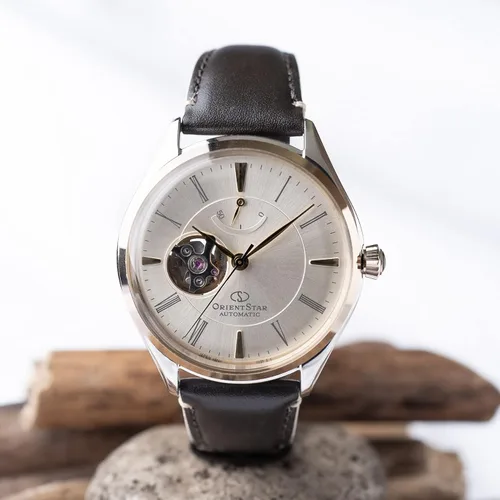 Vista 6 de Orient Star RK-AT0201G - Reloj de piel para hombre semiesqueleto clásico