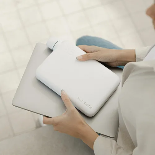 Vista 4 de memobottle A5 acero inoxidable BLANCO